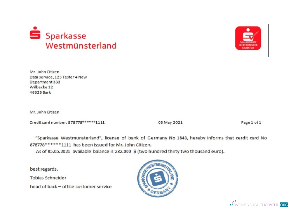 Download Germany Sparkasse reference Photoshop template